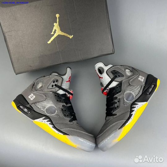 Кроссовки Nike Air Jordan 5 Off-White (Арт.73235)