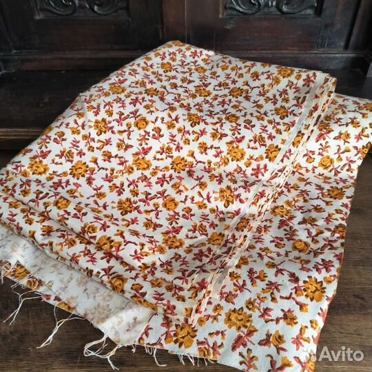 Отрез ткани лен СССР 8,5 м