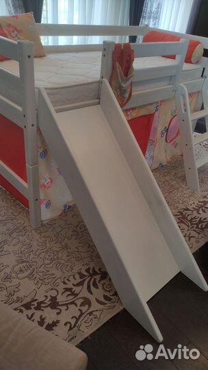 Чердачная кровать Соня с горкой