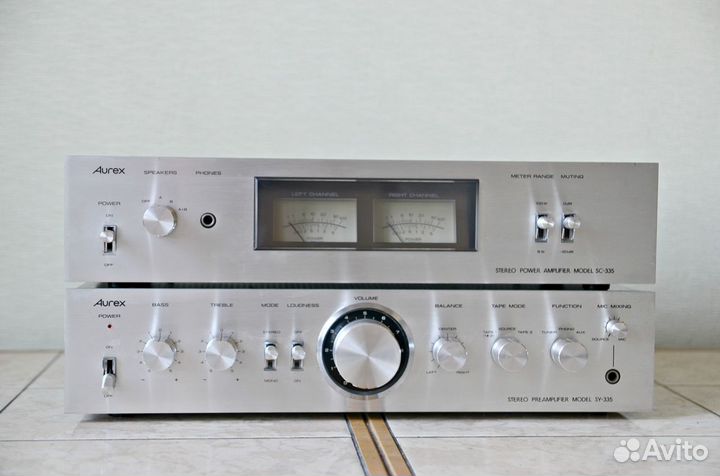 Toshiba aurex SC-335 SY-335 усилитель 2 блока
