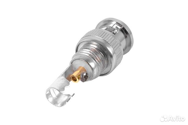 Разъем штекер BNC RG 59 под винт с пружиной с мета