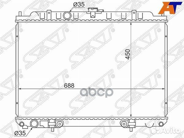 Радиатор Nissan Serena 99-05 / Bassara 99-03
