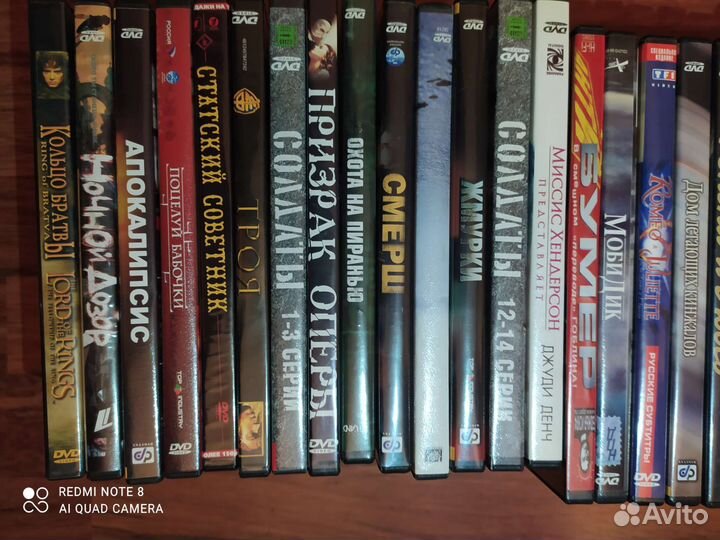 DVD диски с фильмами 75 шт. Лицензионные