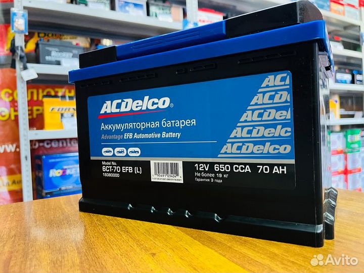 Аккумулятор 70 Ач EFB ACDelco на Opel Antara
