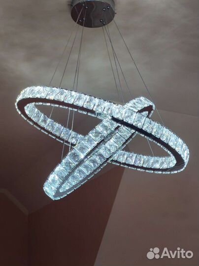Люстра подвесная дизайнерская с кольцами