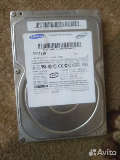 Жесткий диск hdd 40Gb
