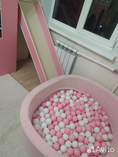 Кровать чердак домик
