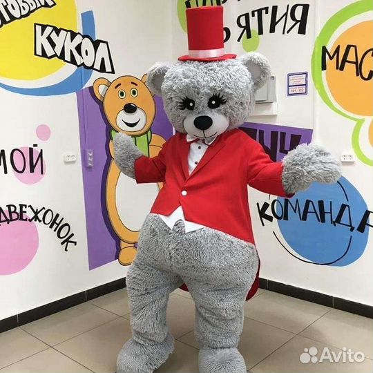 Мишка Тедди ростовая кукла поздравление Аниматоры