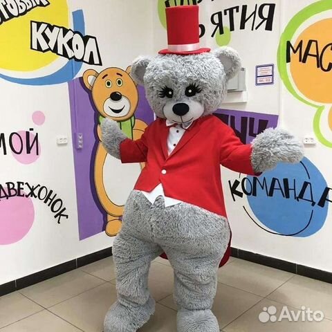 Мишка Тедди ростовая кукла поздравление Аниматоры