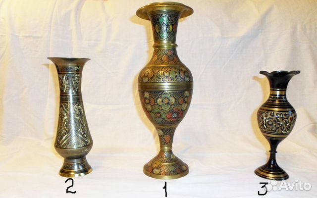 Латунные вазы индия