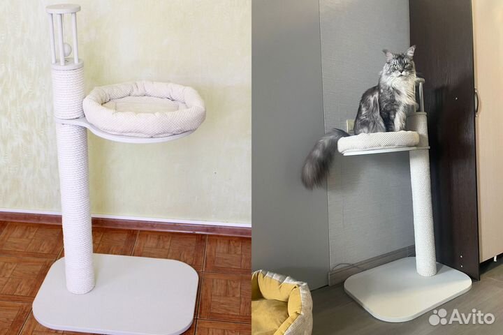 Когтеточка для кошек, столбик 1м 25 см