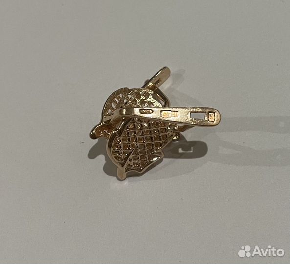 Золотые серьги СССР 583 пробы