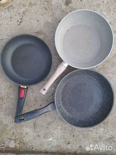 Сковородки, крышки, кастрюли, ручка для сковороды