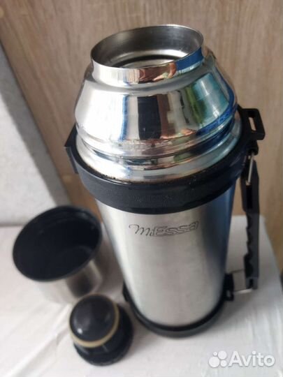 Термос MiEssa, 1 л, с ручкой, нерж. сталь