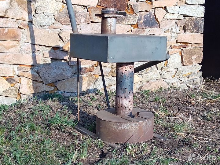 Печь на отработке с водяным контуром