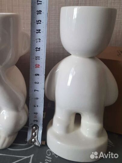 Керамическая фигурка-кашпо Экочеловечки