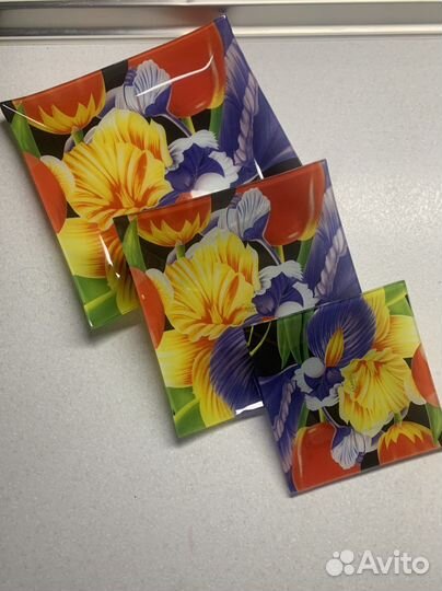 Тарелки новые 3 штуки