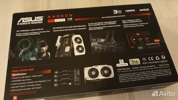 Видеокарта rx480 4 gb