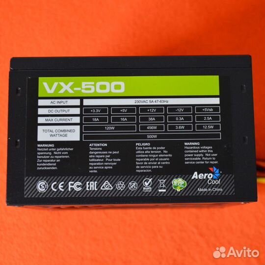 Блок питания AeroCool VX-500 на 500W
