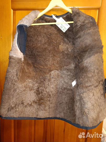 Жилет меховой из натуральной овчины