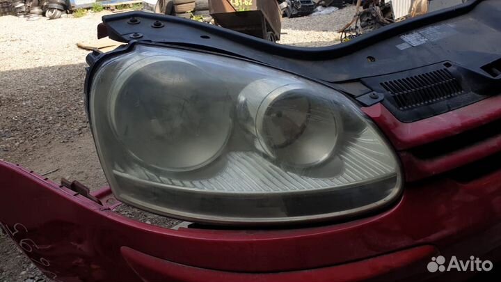 Ноускат Фольксваген Гольф 5, Фары. Бампер