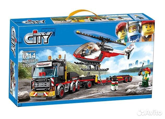 Аналог Лего Конструктор Перевозчик вертолёта