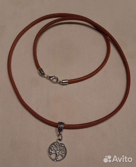 Чокер/гайтан из натуральной воловьей кожи