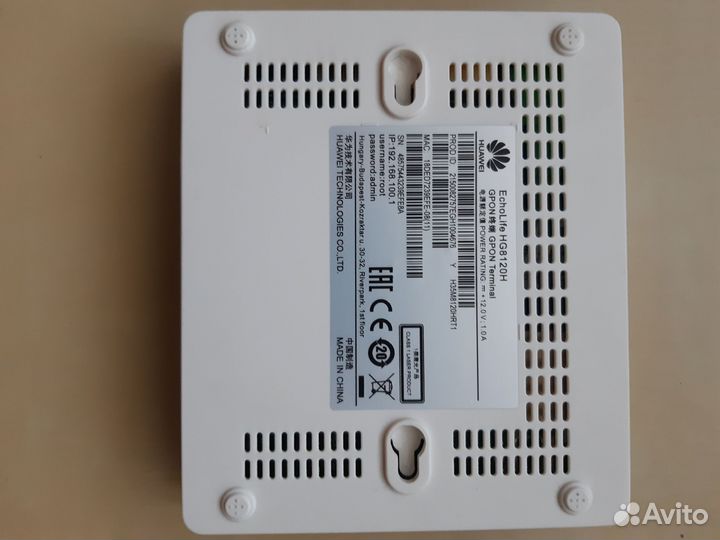 Оптический терминал Huawei hg8120h