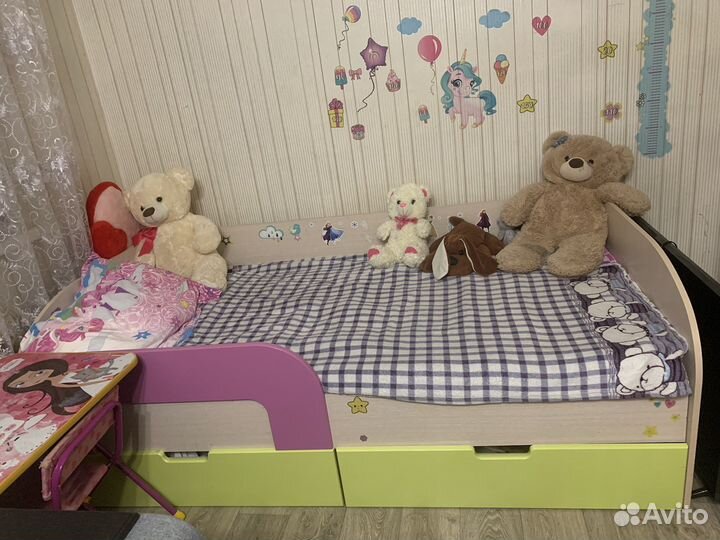 Детская кровать от 3 лет с матрасом