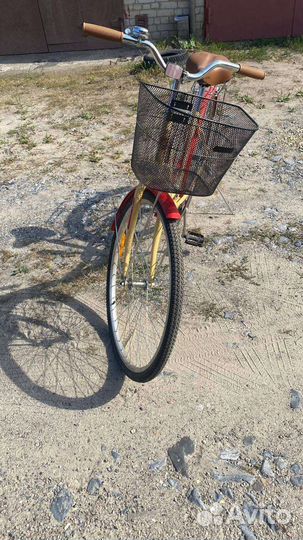 Велосипед взрослый женский новый с корзиной