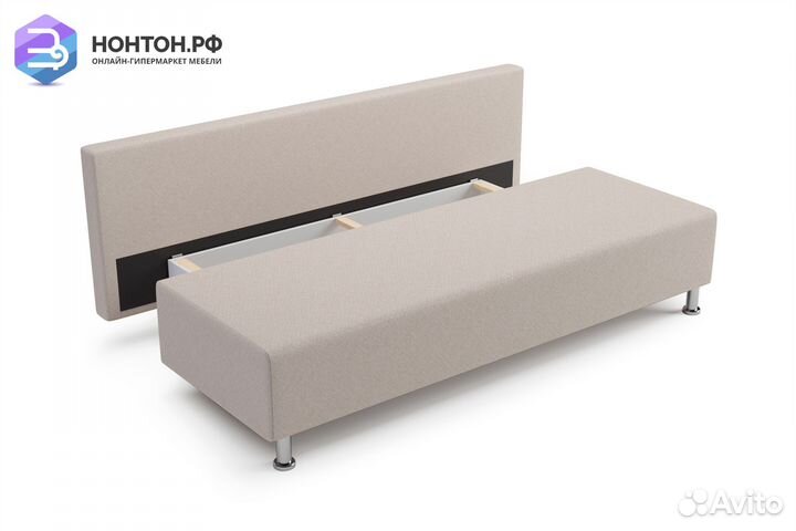 Диван еврокнижка Канна светло-бежевый