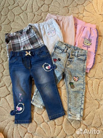 Вещи пакетом на девочку 80-86