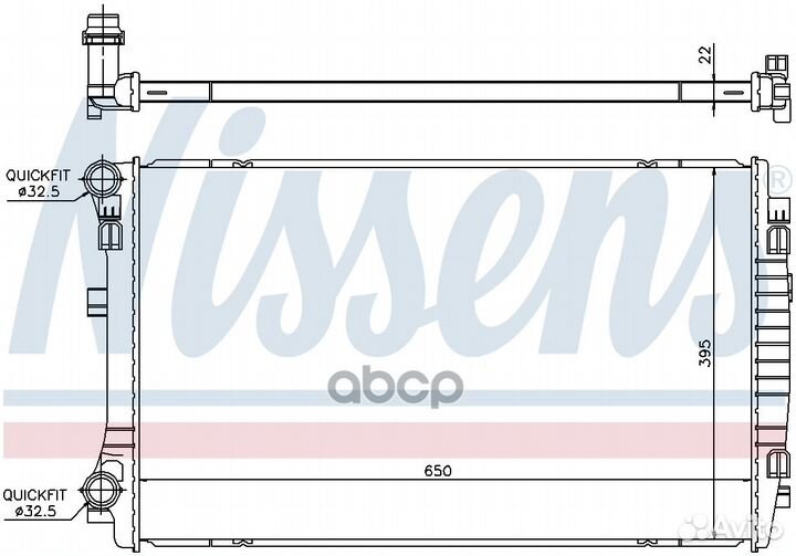 Радиатор 65303 Nissens