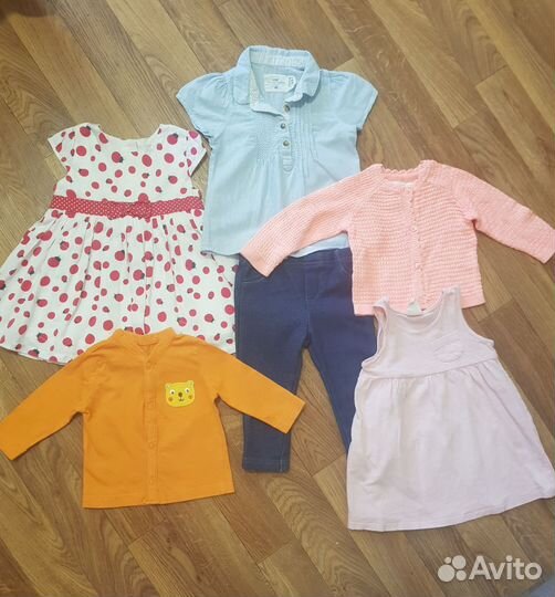 Одежда девочке 0-9 месяцев