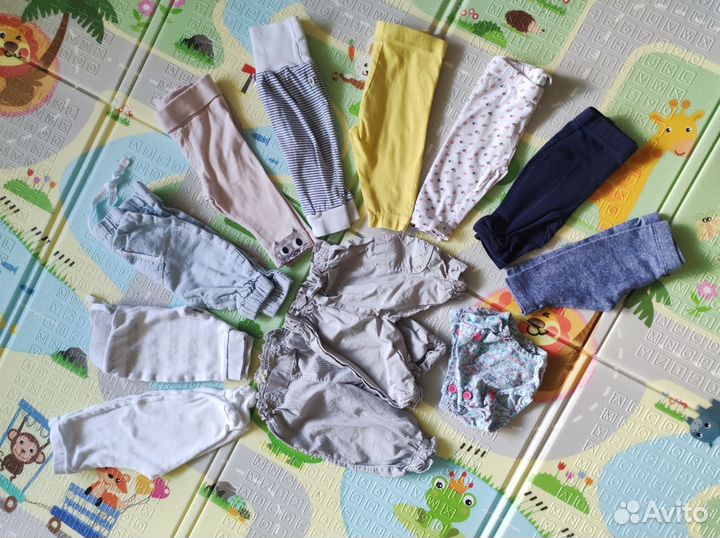Большой пакет вещей 0-3 мес (менее 70р за вещь)