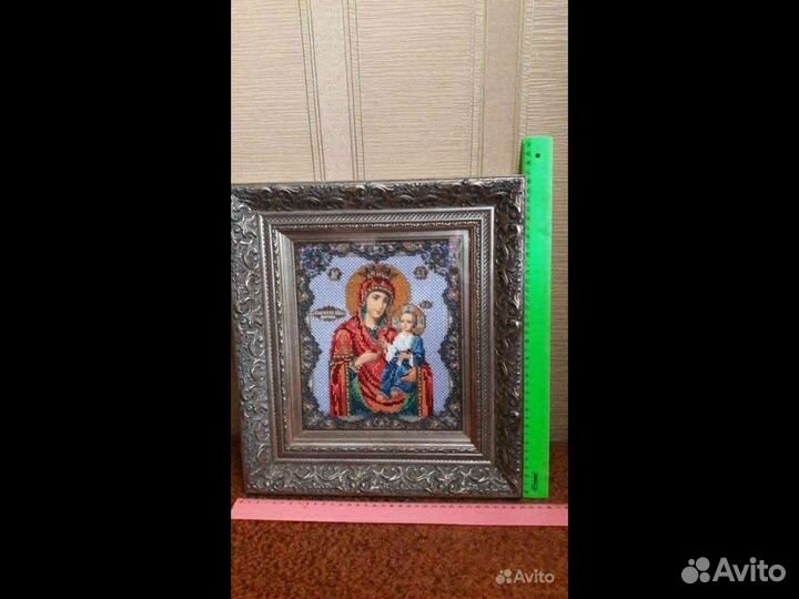 Икона бисером (Иверская)