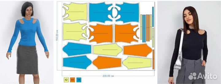 Конструктор женской одежды. Лекала, 3D примерка