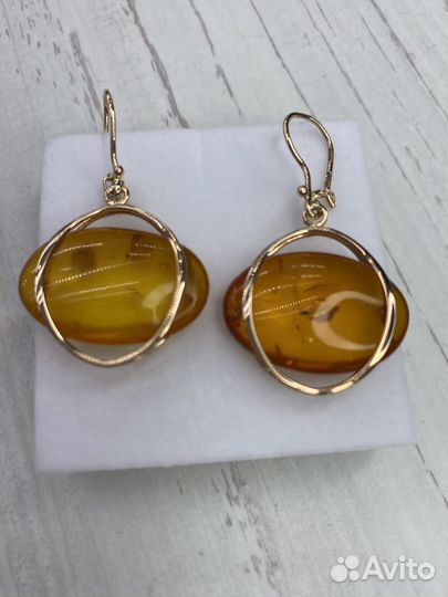 Золотые серьги 583 пробы