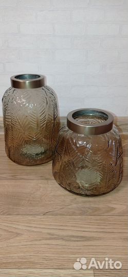 Ваза для цветов стекло 2 шт