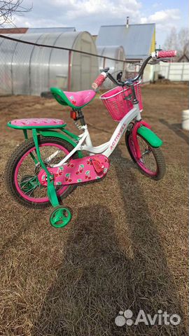 Детский велосипед для девочки 16 объявление продам