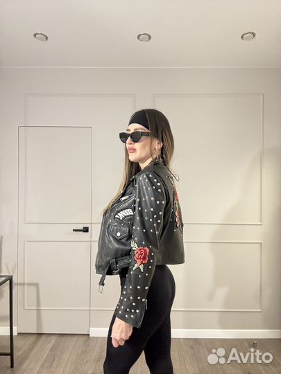 Кожаная косуха Снежная королева