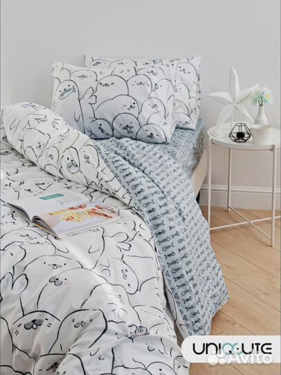 Белье постельное 1,5 наволочки 50х70