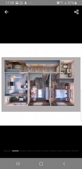 2-к. квартира, 48,9 м², 3/8 эт.