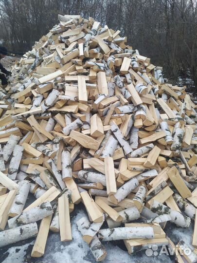 Дрова колотые берёза