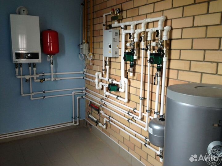 Монтаж отопления и водоснабжения