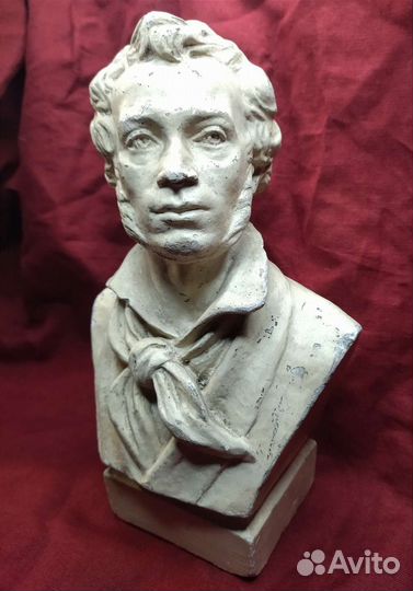 Бюст А.С. Пушкин авт. А. Мануйлов 1930-50е гг