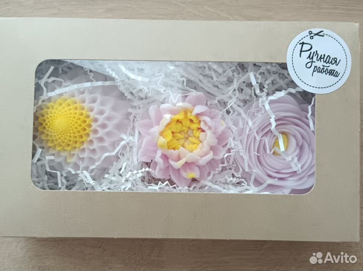 Мыло ручной работы в подарочной упаковке