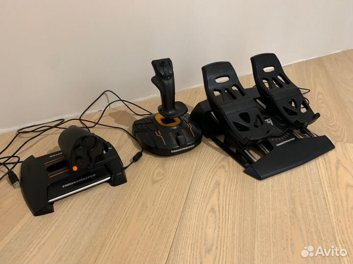 Аксессуары для авиасимуляторов, джойстик + педали