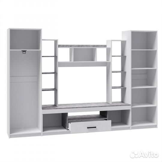 Стенка новая Сидней-2 белая 3 метра. Доставка бесп