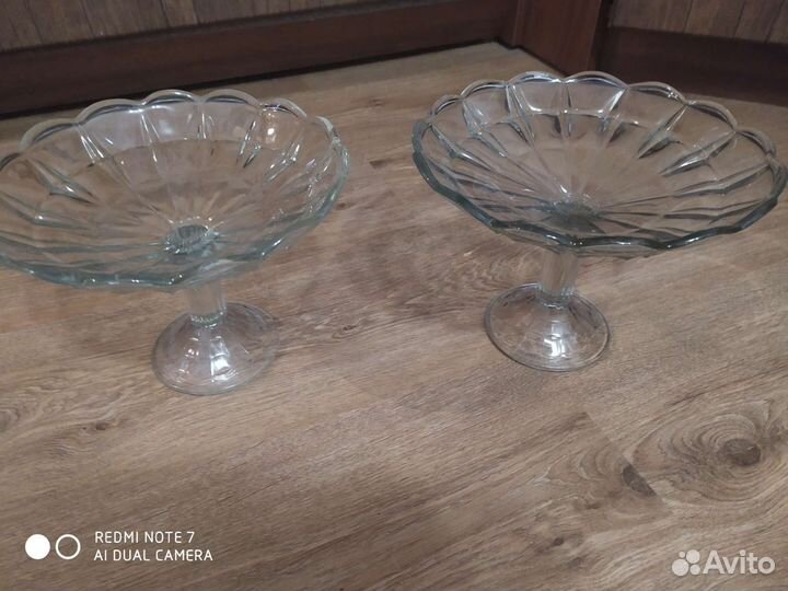 Ваза для фруктов на ножке СССР